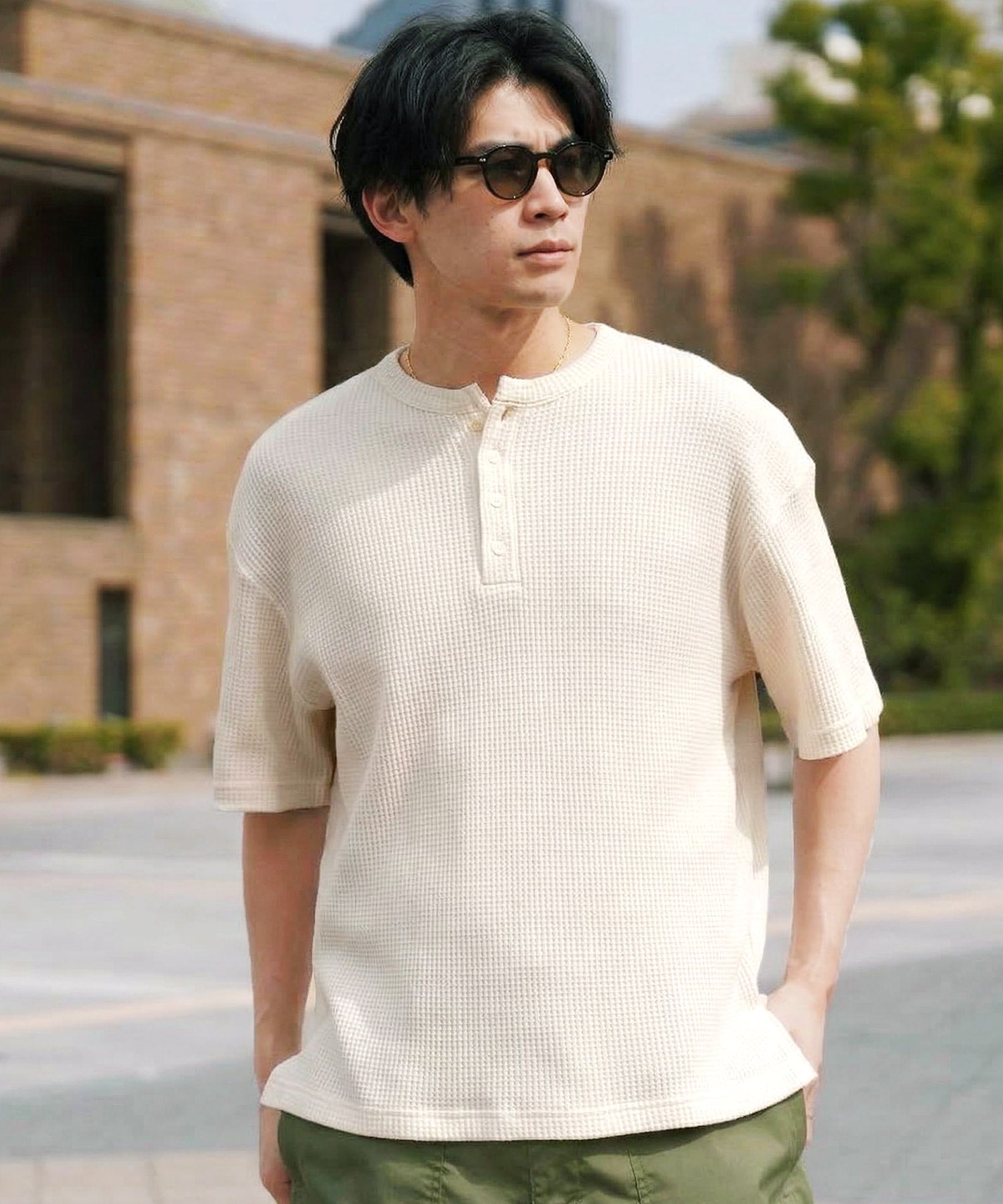 Waffle Thermal Tee