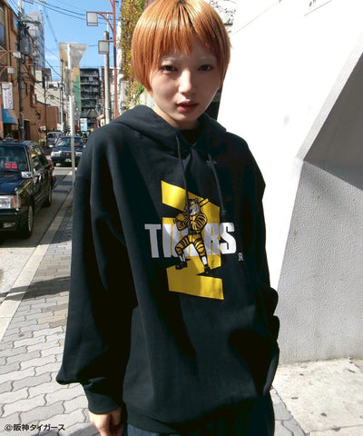 阪神タイガース × NOSTALVIA ノスタルヴィア Tigers Slugger / タイガーススラッガー 裏毛 パーカー 大阪