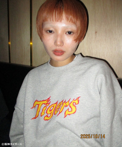 阪神タイガース ×NOSTALVIA(ノスタルヴィア) Tigers Fang / タイガースファング裏毛トレーナー