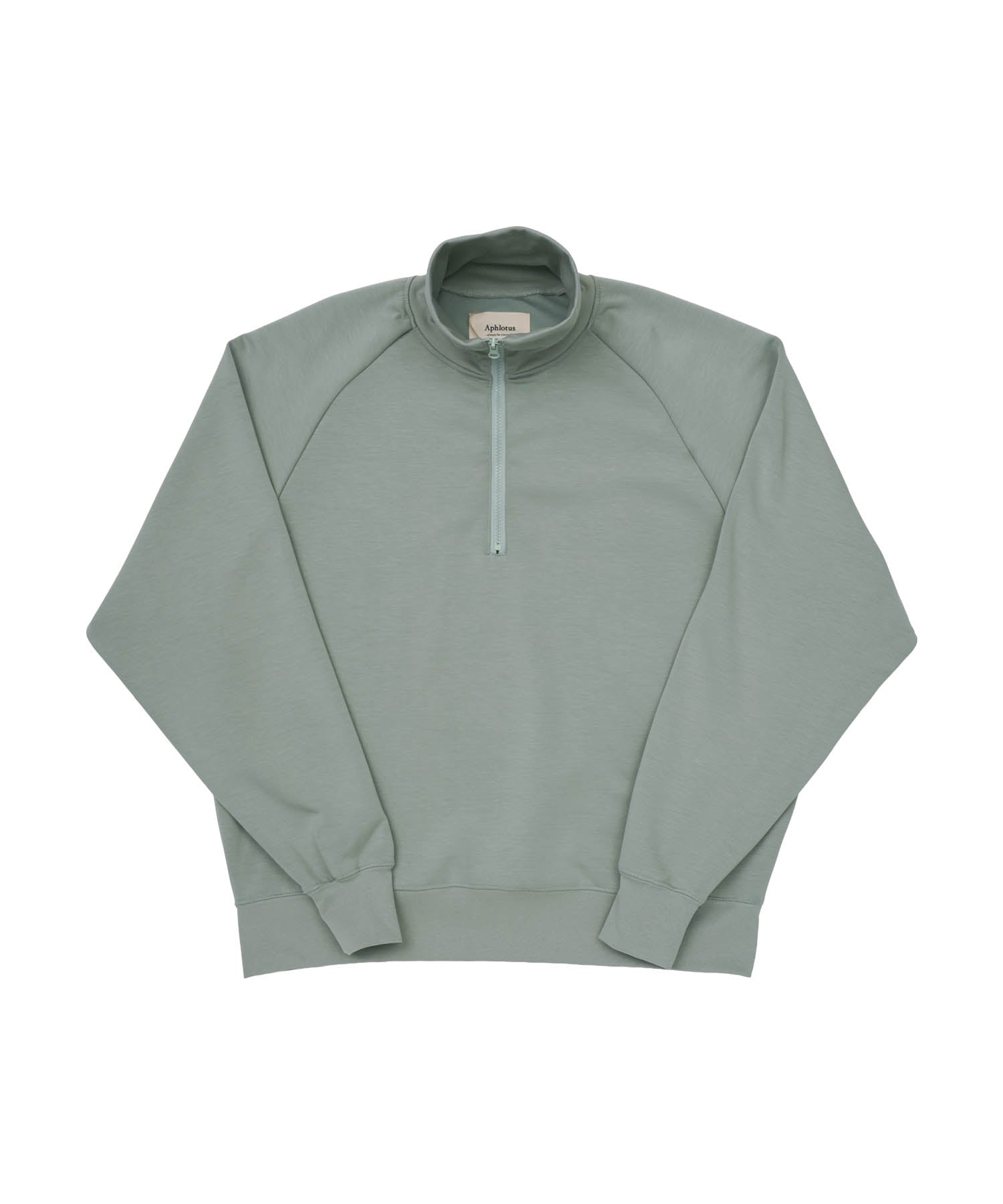 スウェットオーバーサイズハーフジップトレーナーグリーン