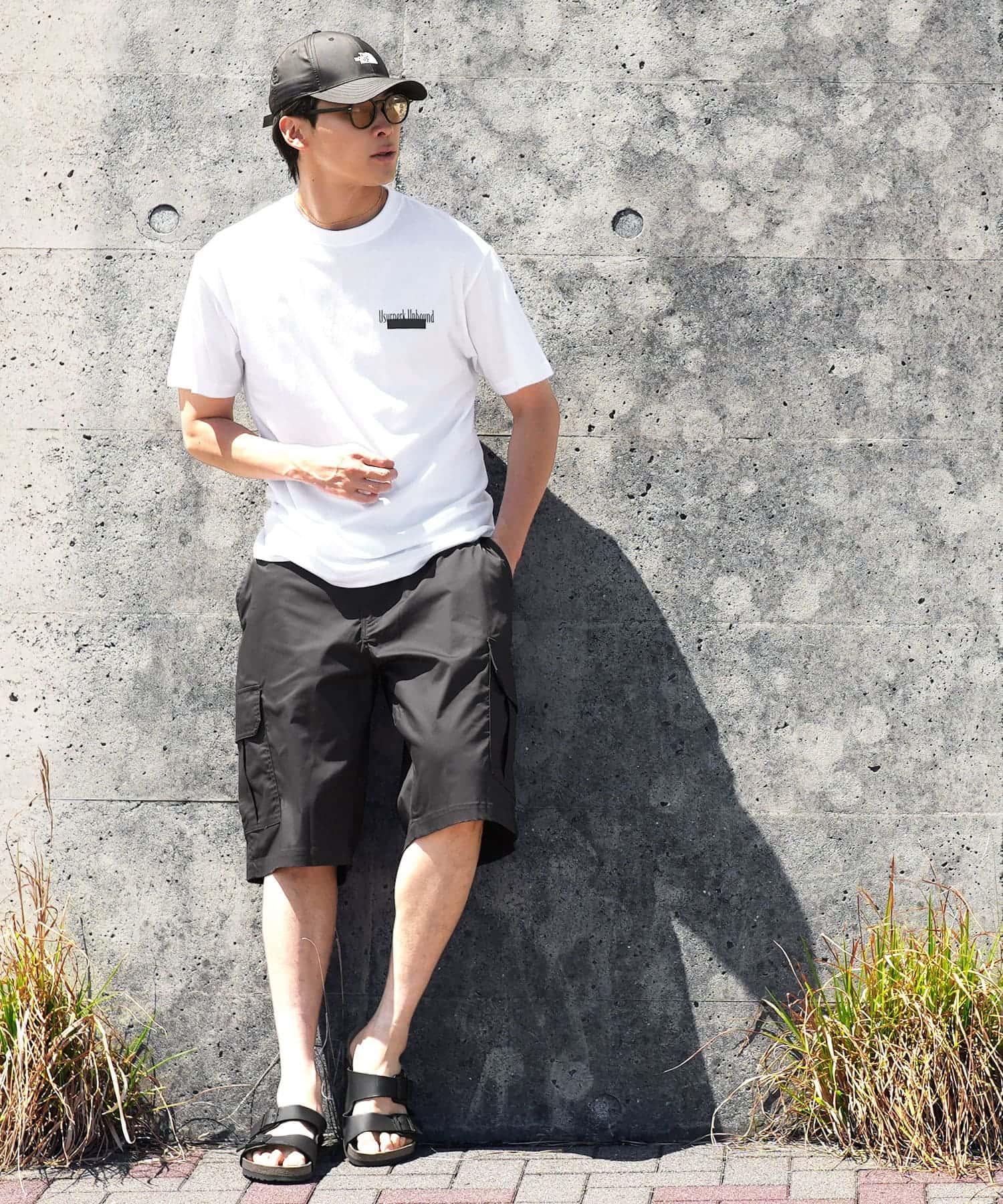 ベーシックコットンプリントTシャツ 着用イメージ