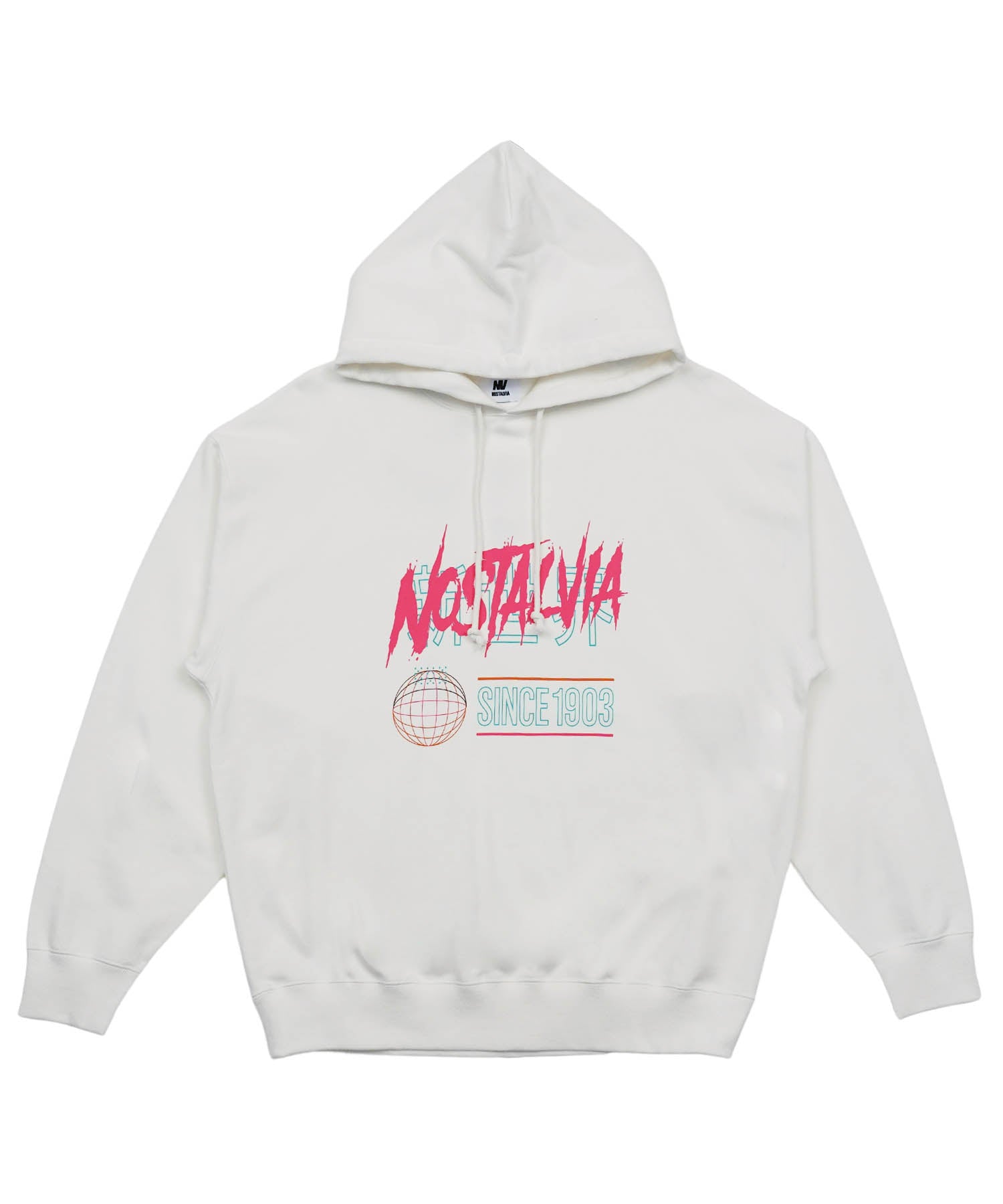 ザ・シンセカイ 裏毛パーカー ホワイト