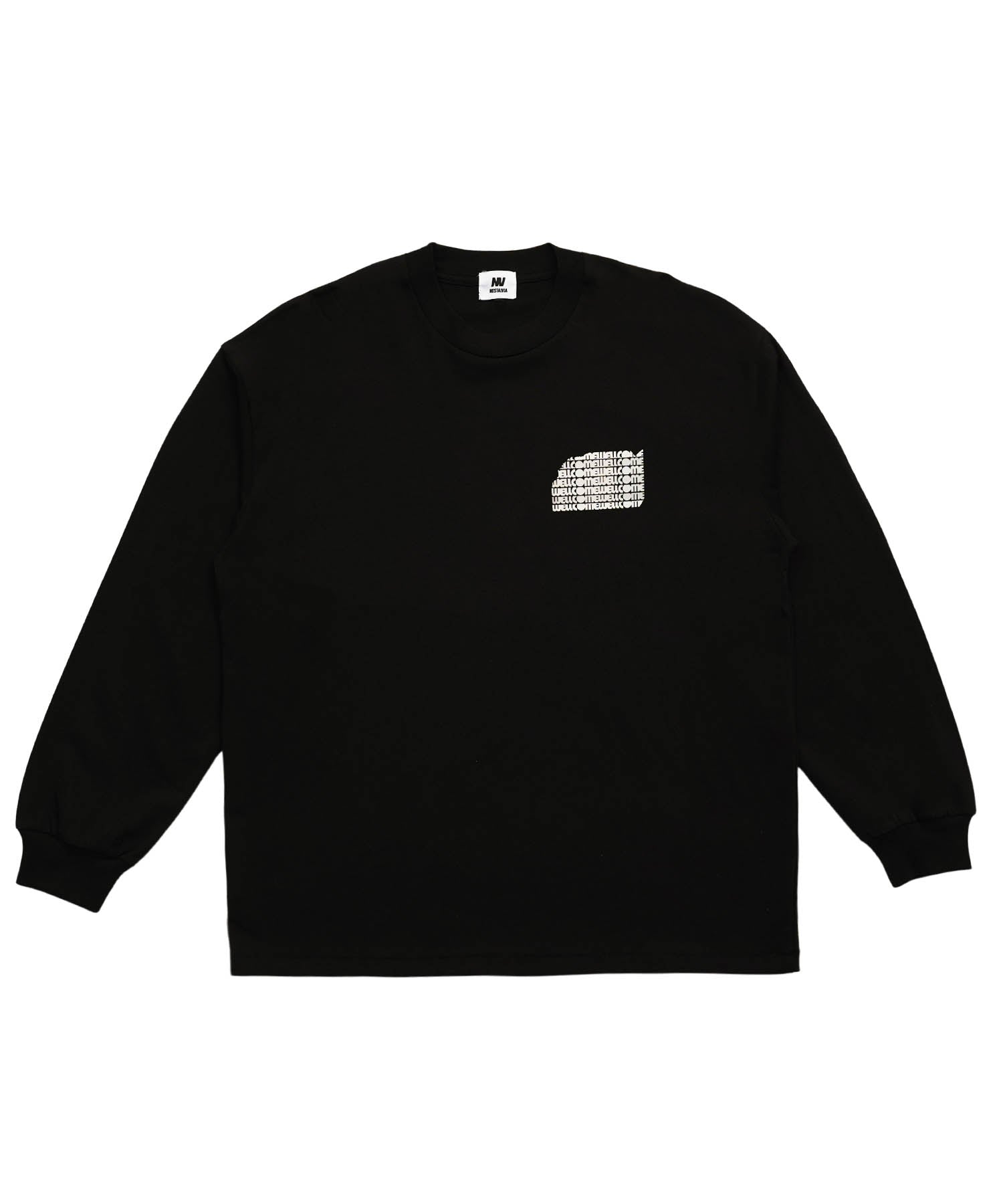 ニュースターウォールグラフィック ロングスリーブTシャツ ブラック