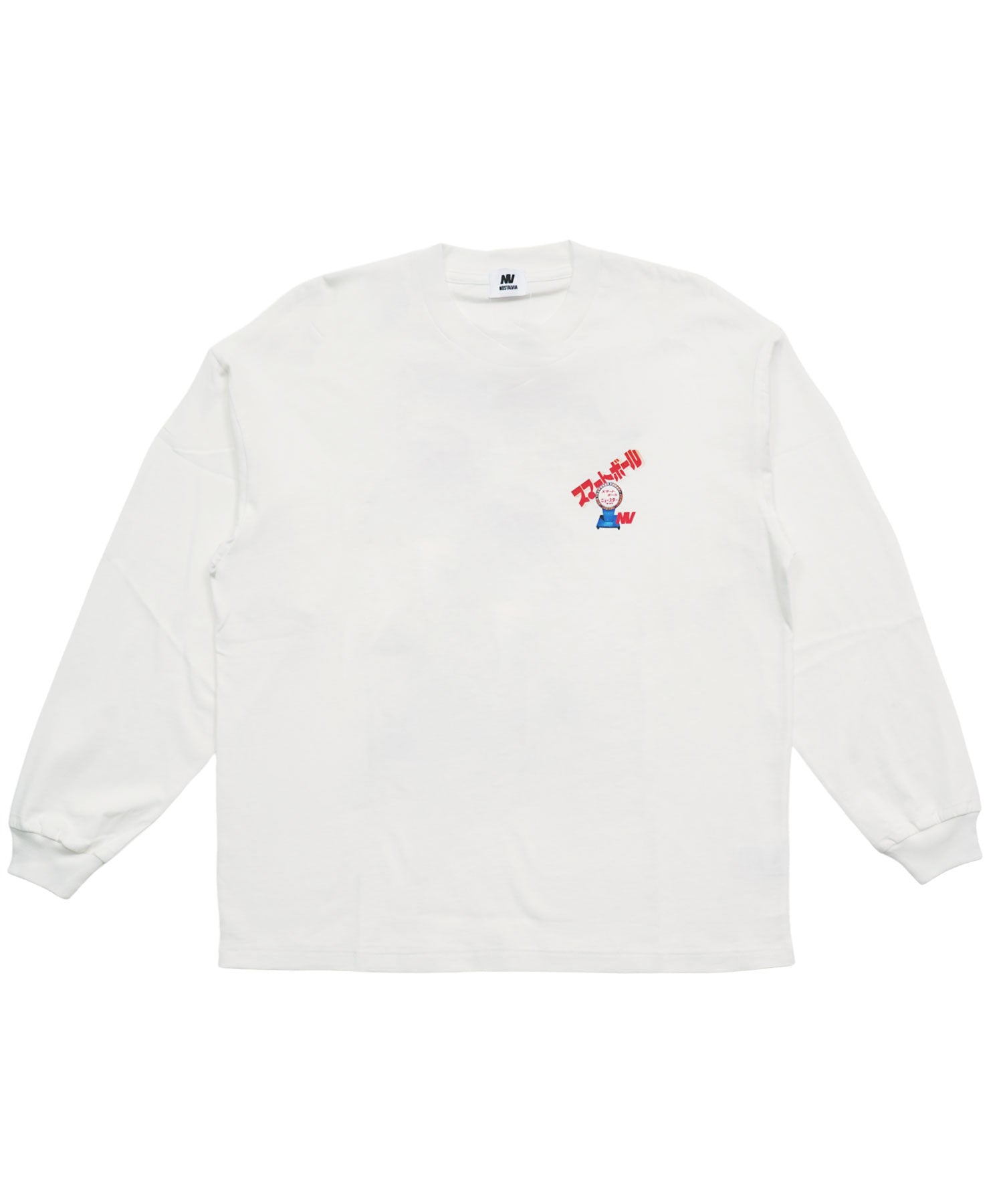 スマートボールニュースター ロングスリーブTシャツ ホワイト