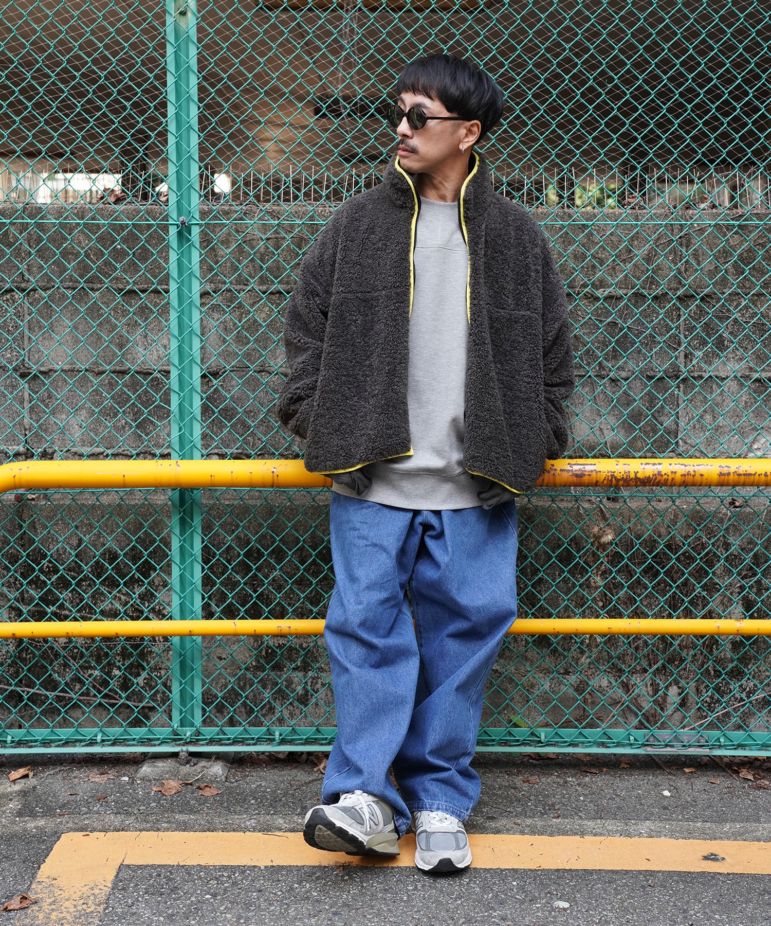 ボアジャケットを着用したmakotoさん