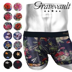 グレイブボールト Gravevault FLORA Star Studs Wild Flowers メンズ ショート ボクサーパンツ 【メール便】