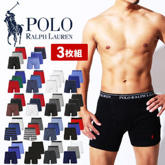 ポロ ラルフローレン POLO RALPH LAUREN 【3枚セット】CLASSIC FIT メンズ ロングボクサーパンツ