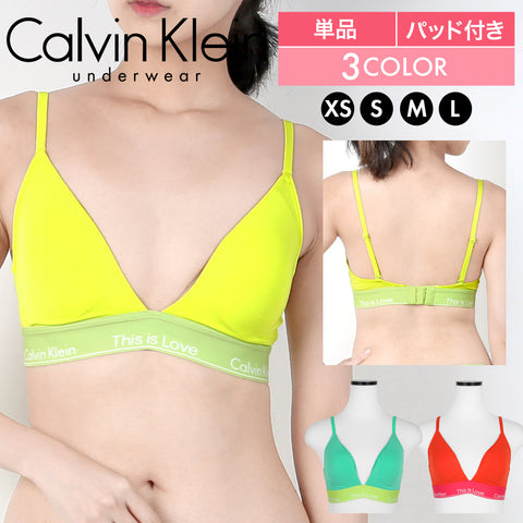 カルバンクライン Calvin Klein Modern Cotton This is Love Tonal Waistband LIGHTLY LINED TRIANGLE レディース ブラ