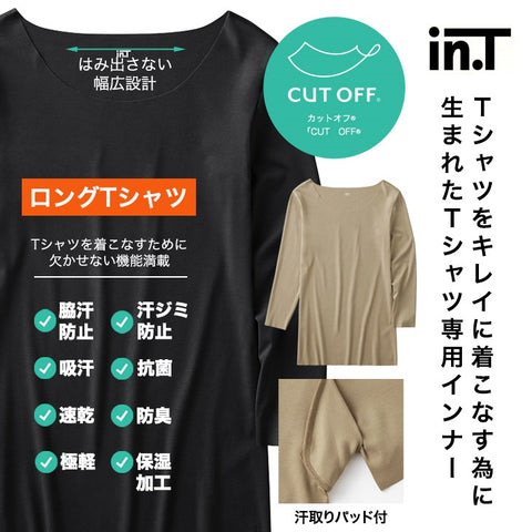 グンゼ GUNZE Tシャツ専用インナー in.T メンズ クルーネック ロンT【メール便】