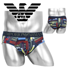 エンポリオ アルマーニ EMPORIO ARMANI ALL OVER EAGLE MICROFIBER BRIEF メンズ ブリーフ 【メール便】｜下着 おしゃれ 人気 バレンタイン プレゼント 彼氏 cts