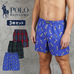 ポロ ラルフローレン POLO RALPH LAUREN 【3枚セット】Holiday Woven Gift Sets Boxer Brief メンズ トランクス｜下着 おしゃれ 人気 プレゼント 彼氏
