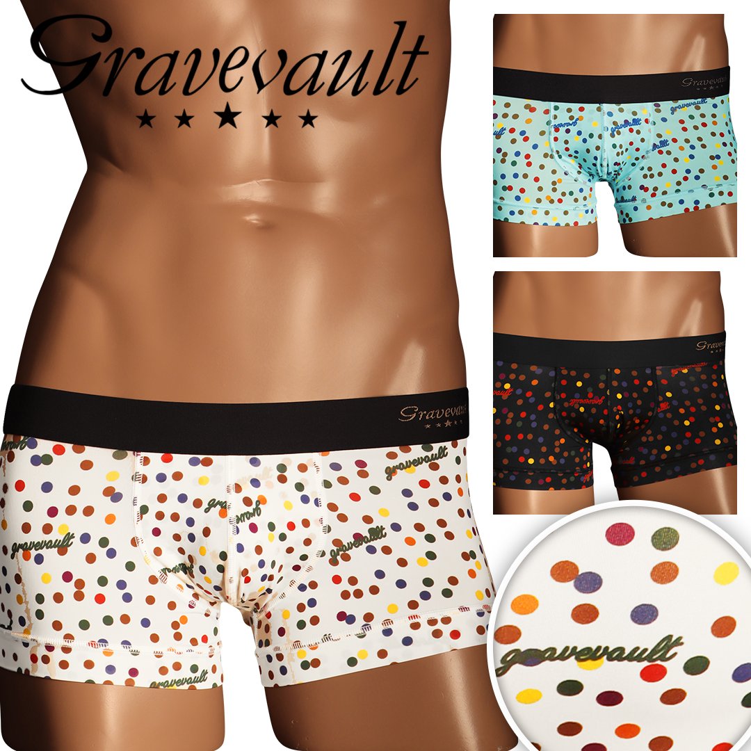 グレイブボールト Gravevault Dot メンズ ローライズ ボクサーパンツ