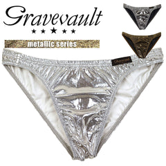 グレイブボールト Gravevault metallic メンズ ビキニ 【メール便】｜下着 おしゃれ 人気 高級 プレゼント 彼氏 キムタク