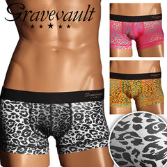 グレイブボールト Gravevault NEO LEOPARD メンズ ローライズ ボクサーパンツ 【メール便】｜下着 おしゃれ 人気 高級 プレゼント 彼氏 キムタク