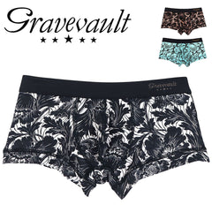 グレイブボールト Gravevault FLOWER メンズ ローライズ ボクサーパンツ 【メール便】｜下着 おしゃれ 人気 高級 プレゼント 彼氏 キムタク