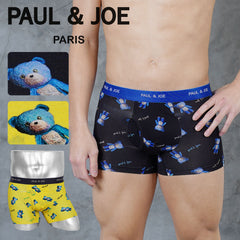 ポールアンドジョー PAUL&JOE 綿レーヨンブルーベア柄プリント メンズ ボクサーパンツ 【メール便】猫 かわいい プレゼント ギフト 彼氏 夫 旦那