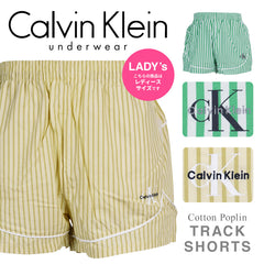 カルバンクライン Calvin Klein Cotton Poplin POPLIN TRACK SHORT レディース ショーツ