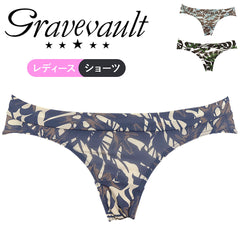 グレイブボールト Gravevault monstera leaf レディース ショーツ 【メール便】