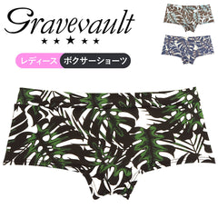グレイブボールト Gravevault monstera leaf レディース ボクサーショーツ 【メール便】