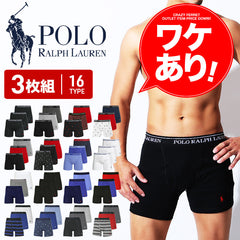 ポロ ラルフローレン POLO RALPH LAUREN ワケあり【3枚セット】CLASSIC FIT メンズ ロングボクサーパンツ 下着 おしゃれ 人気 プレゼント 彼氏 父の日