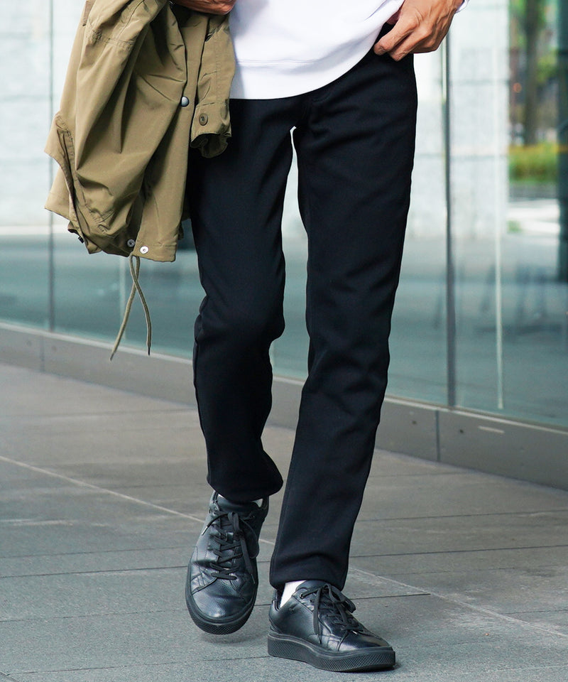 裏起毛ストレッチスリムパンツ正面